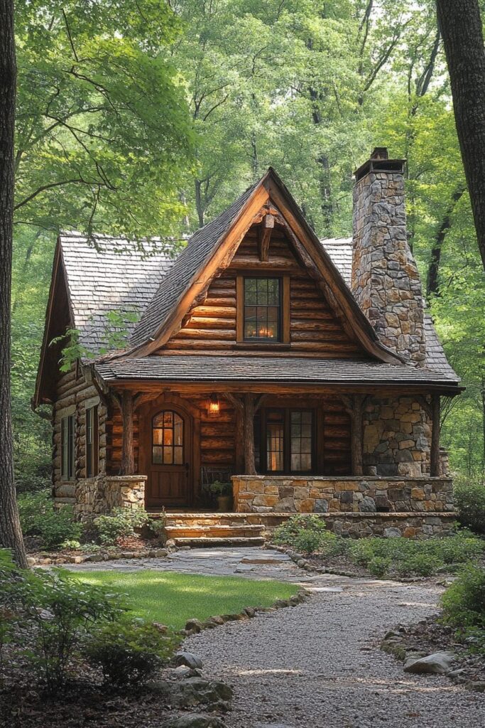 Small wooden cabin 